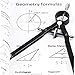 OFFIZEUS Professional Bow Compass for Geometry - Makes Circles Up To 10 Inch Diameter - Top Quality Metal Drawing Compass with Extra Lead Refills - Perfect Math Compass for School
