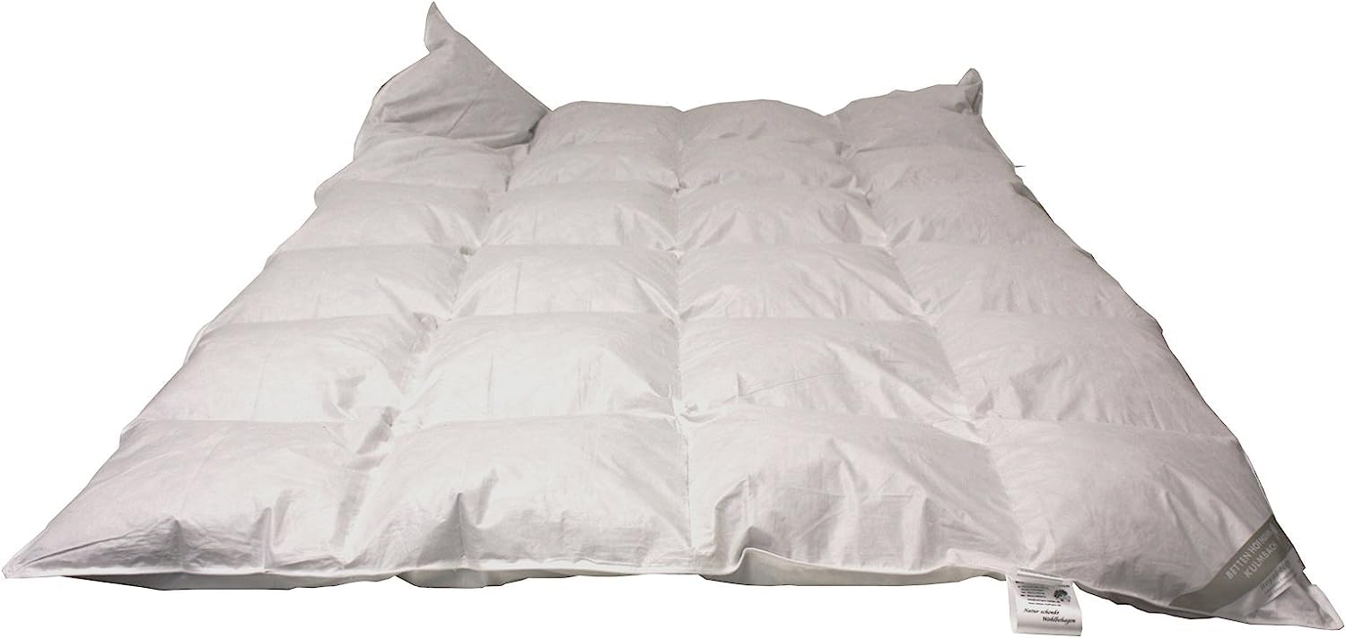 Hofmann Canada Ganzjahres Daunendecke Daunenbett 4x6 135x200 1000g 100% Daunen