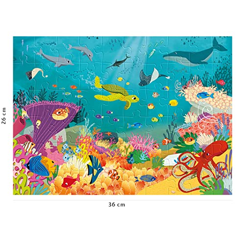 Puzzle 60 pièces : Les animaux des océans Ravensburger Nathan - vue 3