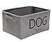 Pethiy-Panier de Rangement en Toile pour Jouets de Chien,Boîte de Rangement avec Poignée,Convient pour Ranger Accessoires pour Chien,pour Chien Jouets et vêtements–40 x 30 x 20cm-Gris