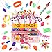 Pop Beads - 600+Pcs Pop Snap Beads Kit for Girls 3, 4, 5, 6, 7 Year Old to Make Hairband, Necklaces, Bracelets, Rings, Earrings, Girls Toys DIY Jewelry Making Kit for Christmas Birthday Gift