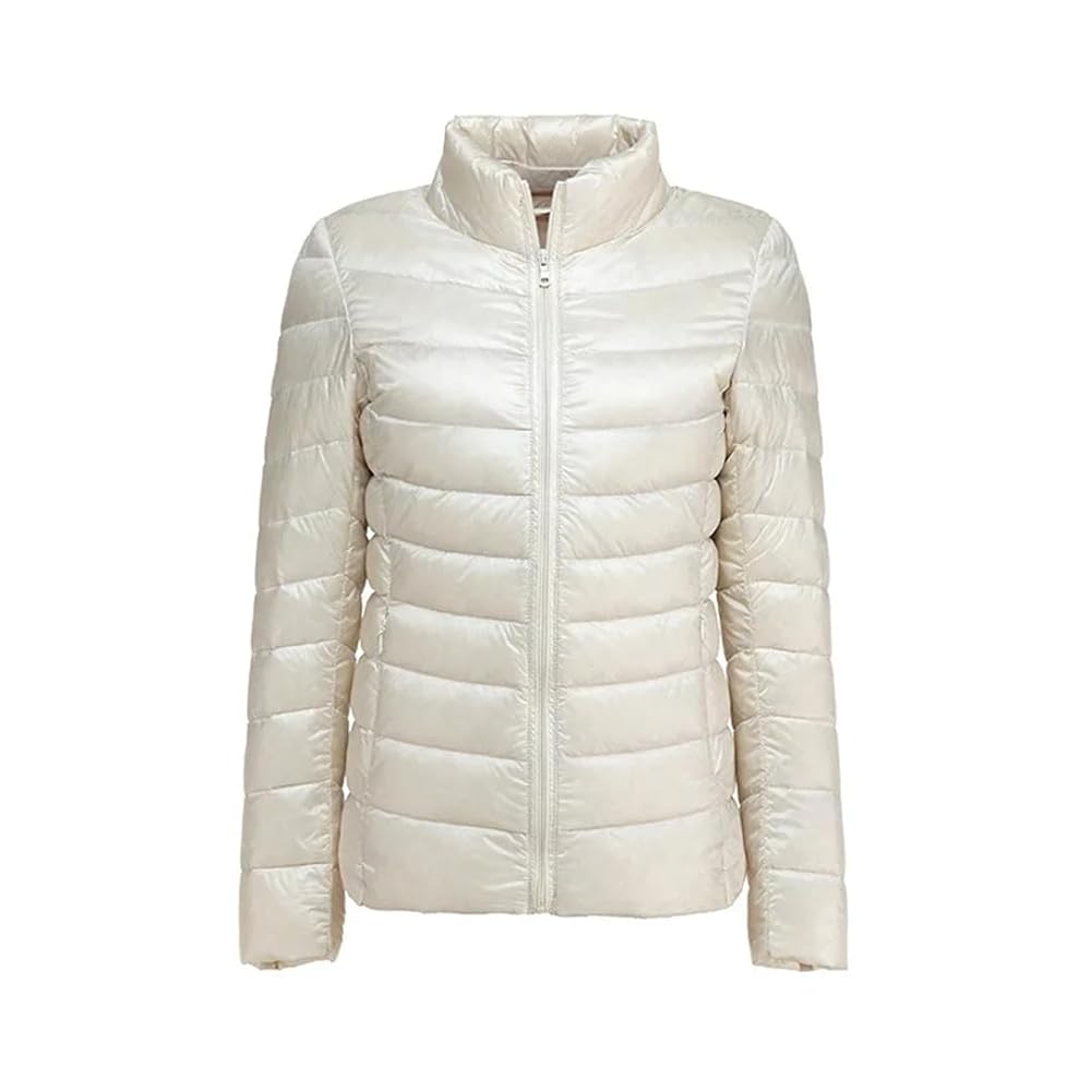 【 】W SHORT LENGTH STAND COLLAR PUFFER DOWN Women's Short Slim Fit Puffer Jacket Stand Collarwindproof
