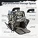 Piscifun Fishing Tackle Backpack with 4 Trays, Large Outdoor Storage Tackle Bag with Protective Rain Cover Digital Camouflage
