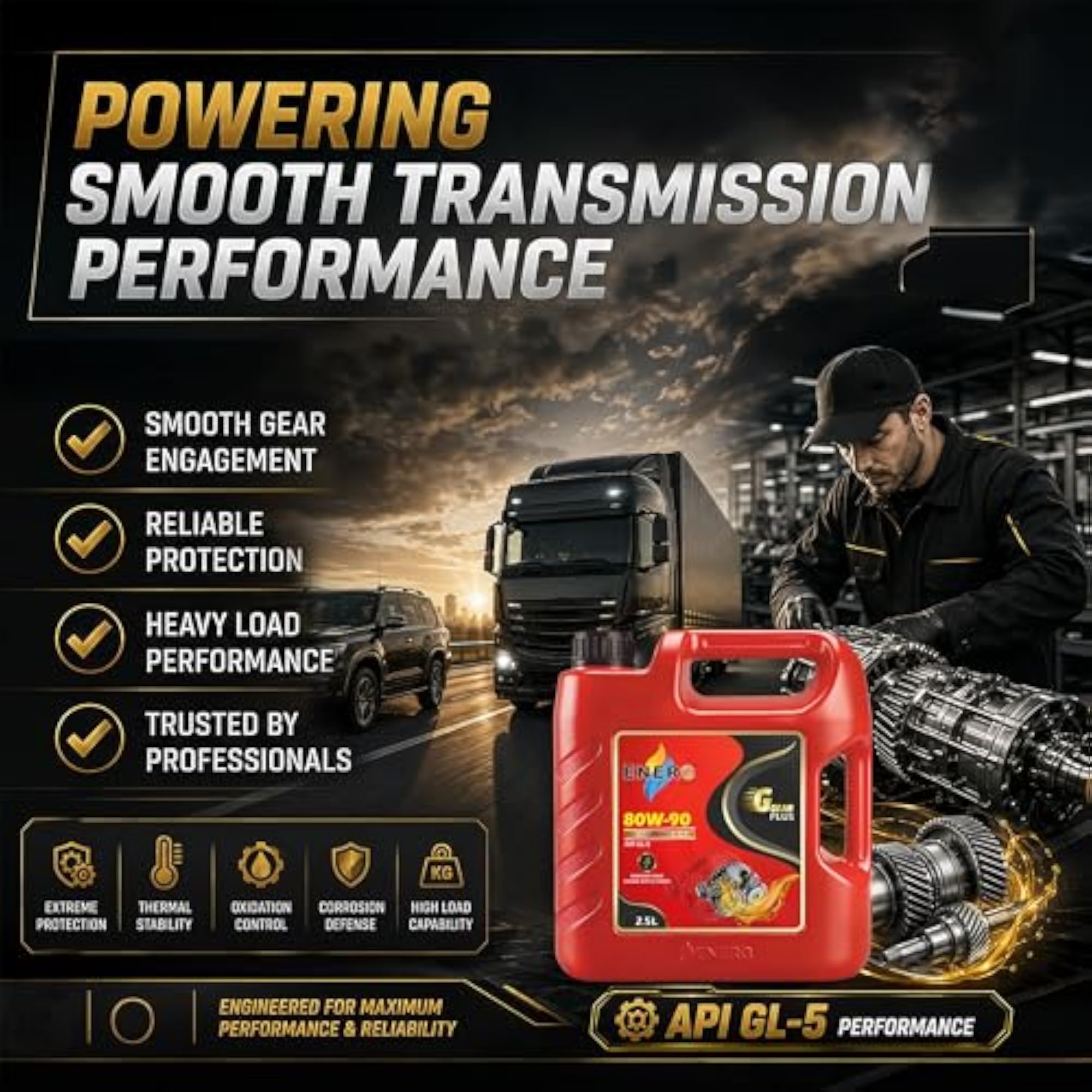 G GEAR PLUS 80W90 Technology Gear 2.5L