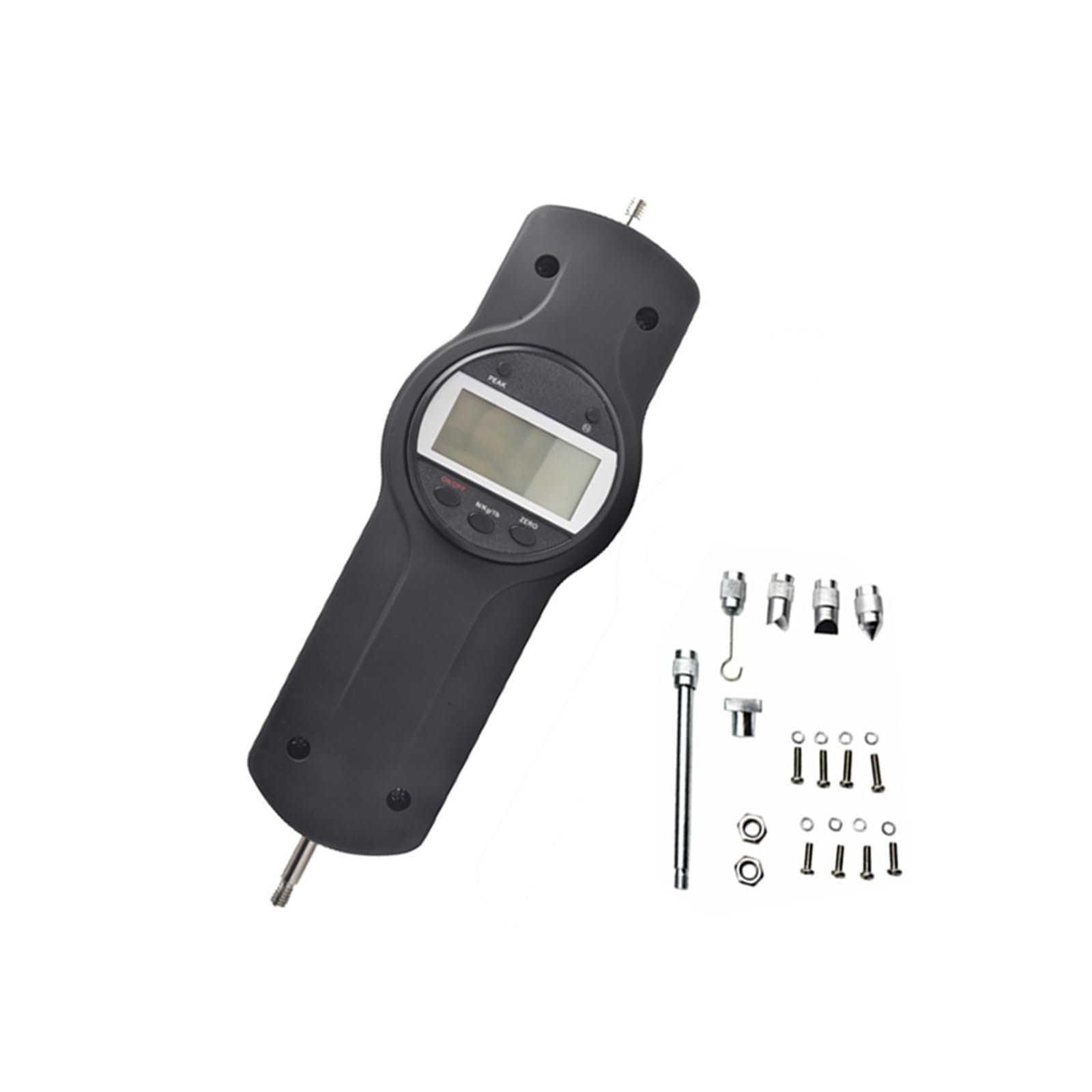 Medidor de Fuerza con Pantalla Digital, probador de Empuje y tracción, dinamómetro de Resorte, máquina de Prueba con Pantalla Digital,Precisión Mejorada(100N 10KG 22Ib)