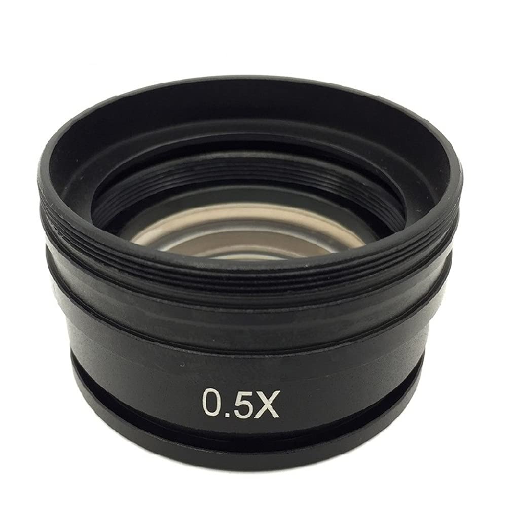 Microscope 0.5X Objective Lens, Stereo Microscope, ?Mounting Size M42 M48 M50 M52 x 0.75mm, Working Distance 160 mm Auxiliary Lens(Mounting Thread 52mm)