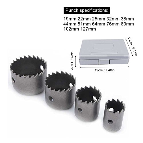 Yosoo, set di seghe a tazza da 16 pezzi, da 19 a