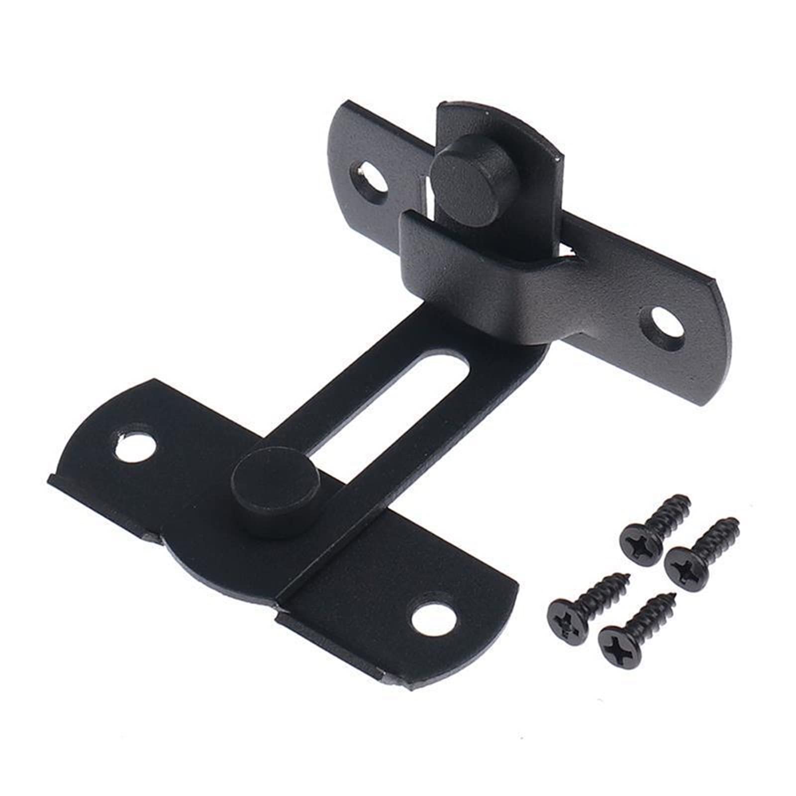 NVSFZGIYG Latch Lock Barn Door Cast Metal Hook Texture Country Rustic Decoration Ornament Right Angle Sliding Buckle