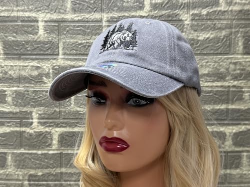 Image of Embroidered Animal Hat Gift for Men Women, Adjustable Baseball Cap | Animal Lover Collection, Casual Outdoor Wear, Breathable Cotton Fabric, Adjustable Buckle Closure