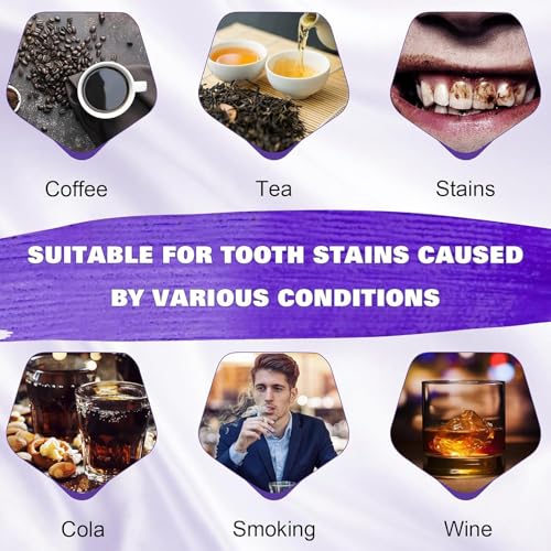 Purple Teeth Whitening Toothpaste, Whitening Zahnpasta, Zahnfleckenentfernung, Lila Zahnpasta für Zahnaufhellung,Eine Schonende Pflege Des Zahnfleisches (1, Original)