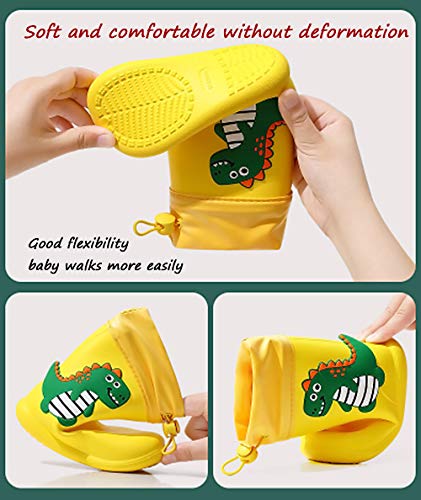 CELANDA Baby Dinosaurus Regenlaarzen Peuters Waterdicht Antislip Wellies Unisex Kinderen Wellington Rubber Regenschoenen… - Image 5