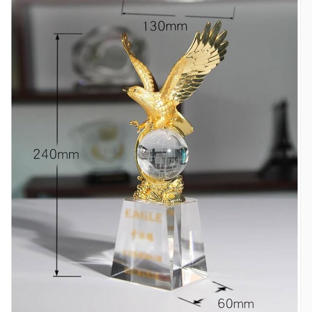 Pokale, Medaillen Auszeichnungen Souvenirtrophäe Zum Jubiläum Der Unternehmenskooperation Trophäe Aus Metall Schriftzug „Ehre Mit Trophäe“. Ornamente