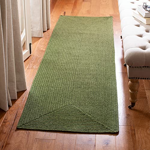 SAFAVIEH-Braided-Collection-3-x-5-Oval-Green-BRD315A-Handmade-Country-Cottage-Reversible-Area-Rug SAFAVIEH Braided Collection 3 x 5 Oval Green BRD315A Handmade Country Cottage Reversible Area Rug