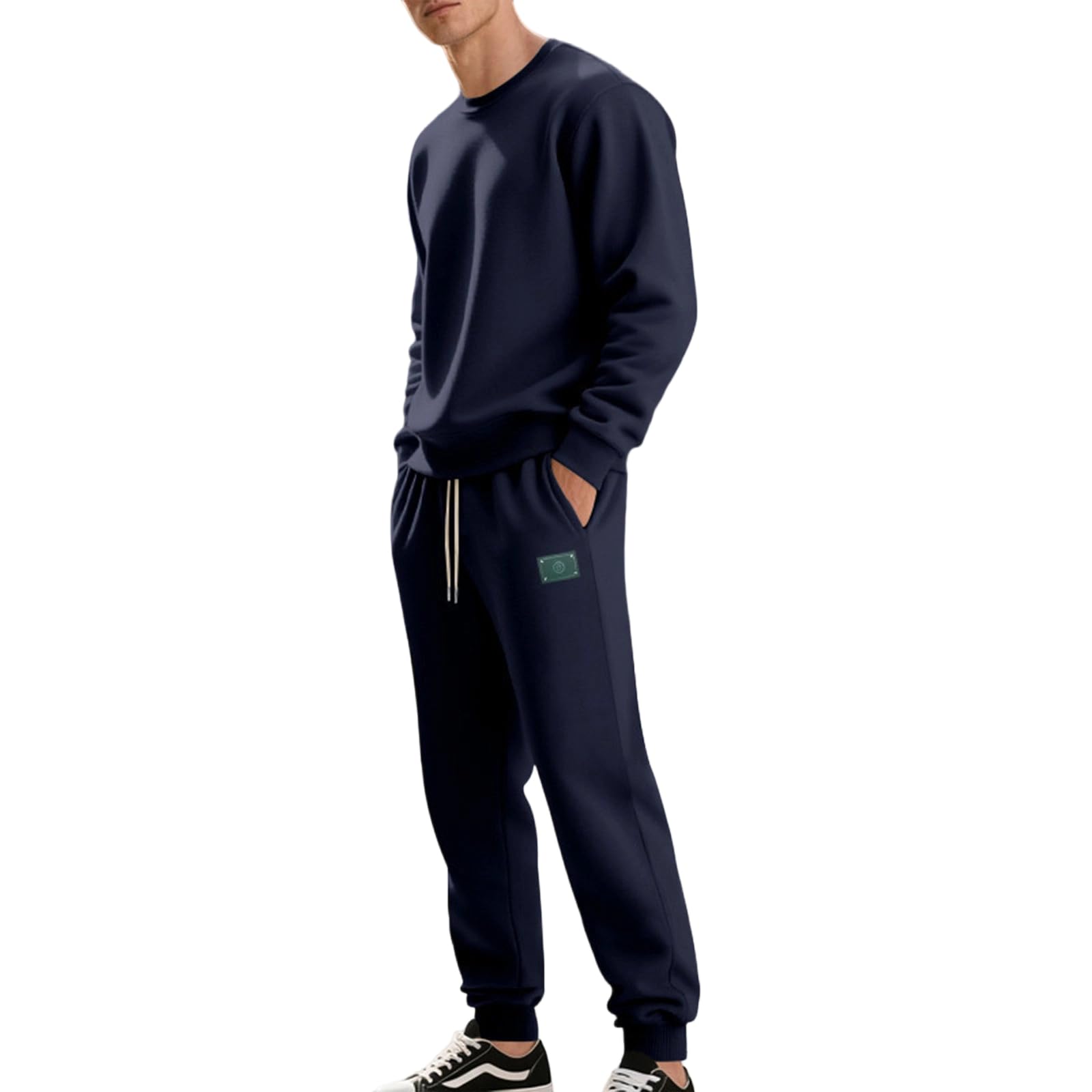 Tuta da uomo in due pezzi, per allenamenti e avventure all'aperto, antistrappo, top e pantaloni da allenamento da uomo, grigio, M