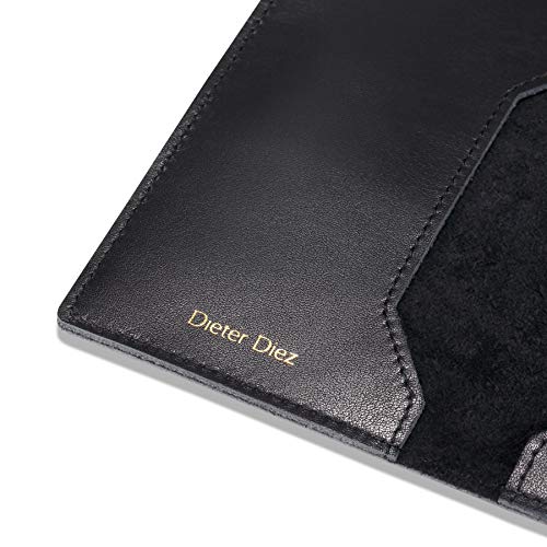 Image of HISCOW Minimalist Thin Bifold Card Holder - Italian Calfskin (Dieter Diez, Black)