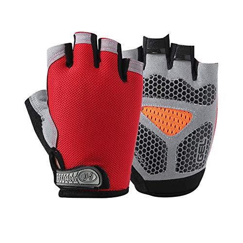 Valuetom - Guantes de ciclismo de montaña, color rojo, tamaño XL