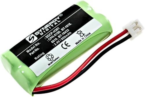 Miniatura 2 de Synergy Digital Baterías de repuesto, compatibles con HP 89-1335-00 de repuesto, (Ni-MH, 2.4V, 800 mAh), el paquete combinado incluye 2 baterías