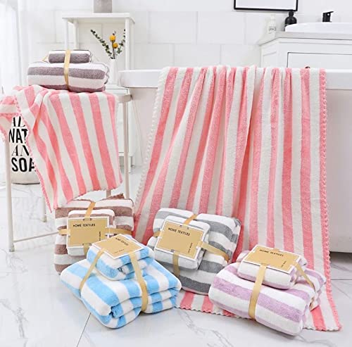 Image of HomeCloud Ultra Soft 300 GSM Bath Towel Set | 3X Softer Than Cotton Towels | Highly Absorbent & Ultra Fast Dry | Perfect for Home, Pool, Spa & Gym |Set of 2 (1 Bath (140x70cm), 1 Face Towel (75x35cm)