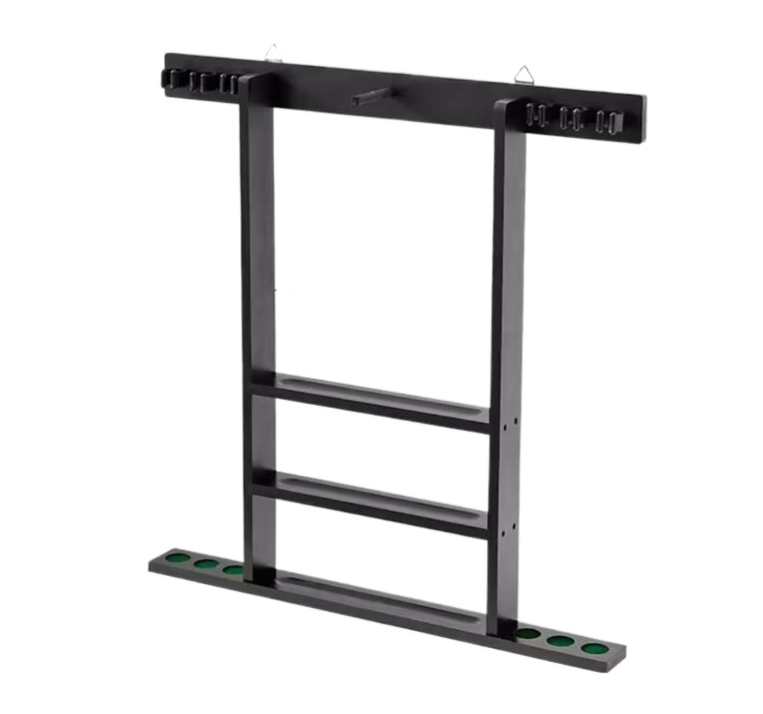 MHbdfsxz Golf Club Organizer For Indoor Outdoor 6 Club Golf Wall Display Rack Mount Bracket Organizers Stand Golf Course Accessories(Black)