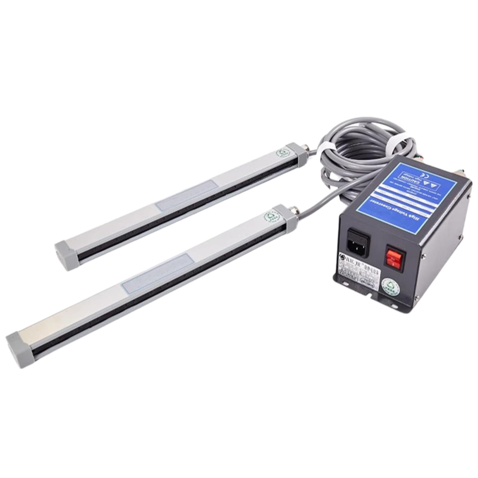 jcwwolk Ionizing Air Bar, Anti Static Eliminator, Static Electricity Remover, With 8kv High Voltage Generator, Tungsten Steel Ion Needle, For Industries, Used With Air Compressor 1500mm
