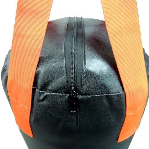 Saco De Pancada 120 Cm Fita Punch Unissex 1,20 x 0,35 x 0,35 Preto/ Laranja