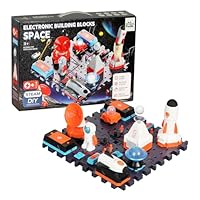 Bright Panda Electric Circuit Kits for Children, Educational Space Toys STEM Toys with 100+ Science Experiments for Kids, Build Your Own Science Kit, Combine Kits for More Fun (Aerospace Advanced Set)