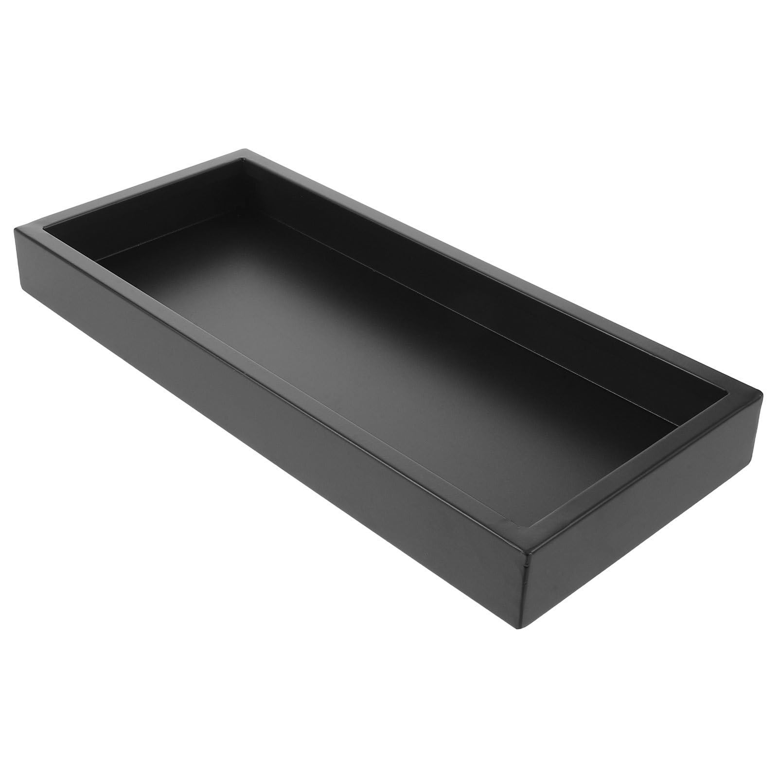 Plateau micro-paysage en fer noir : fini les taches d'eau sur le bureau