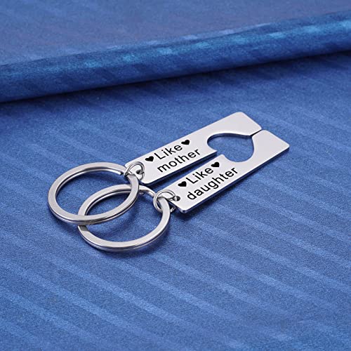 Mother Daughter Keychain, Mothers Day Gift for Mom from Daughters, Birthday Present for Daughter4