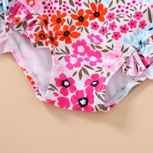 Image of HAPPYMA Baby Swimsuit Toddler Girl Bathing Suit Summer Stripe Bikini Set Beach Two Piece Swim Wear