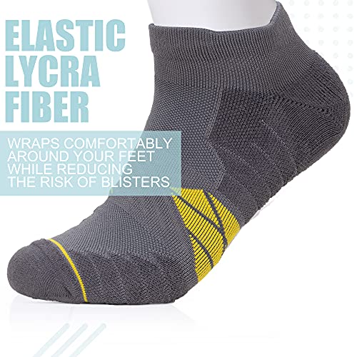 AKASO Coolmax Ankle Athletic Running Socks Cushioned Low Cut No-Show Socks for Men & Women3