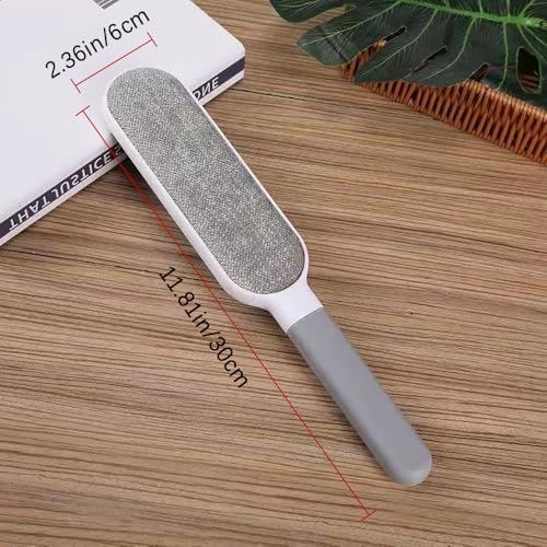 A Double-Sided Manual Dust Brush, a Reusable Pet Hair Remover Suitable for Clothes, Bedding, Sofas, Furniture, And an Anti-Static Tool with a Plastic Handle, Designed for Shedding And Grooming Dogs - 1