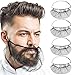 Lusofie 100Pcs Disposable Beard Net Elastic Breathable Beard Covers Honeycomb Nylon Beard Nets For Kitchen Restaurant Laboratory Food Service Worker (18