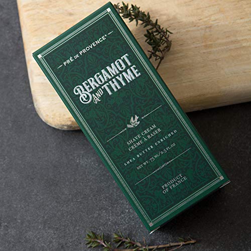 Image of Pre de Provence Bergamot & Thyme Men's Fragrance Collection, Shave Cream, 75 ML