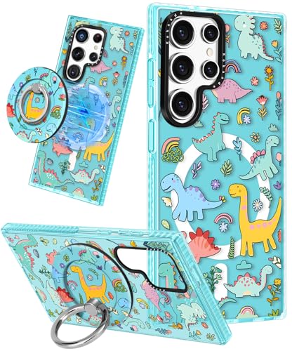 Coque Samsung S24 Ultra avec anneau magnétique et support vidéo intégré