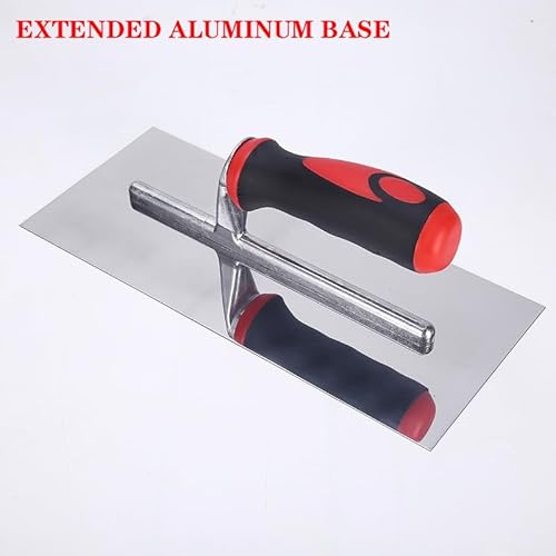 DosunPro Tools 4.7"x11" Stainless Steel Finishing Trowel - Rivet-Free Concrete Plastering Tool for Tile, Masonry & Construction - Image 2