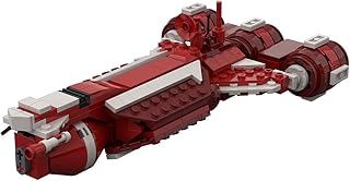 ENGINEDIY Warship Building Kits Republic Cruiser Model, MOC Sci-Fi Battleship Bricks Construction Toy Set Compatible with Lego Star Wars - 234 Pieces, MOC-86851, SC3116JACZHG544HW