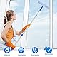 Fensterputzer mit Teleskopstiel 138 cm, Professioneller Teleskop Fensterwischer mit Squeegee und Mikrofasertuch, Fensterreiniger mit Teleskopstange für Bad, Dusche, Glas, Spiegel, Auto