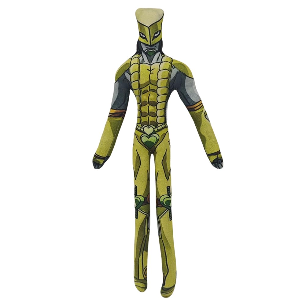 Zhongkaihua JJBA The World Plush Action Figure The World Plush Pillow 28CM Twistable Articulated Character Creative Collectible Gift Christmas Decoration for Home Party