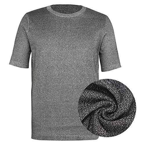 Vêtements de coupe de protection de niveau 5, vêtements de coup de poignard Slash T-shirt de sécurité à col rond supérieur anti-couteau utilisé dans divers scénarios(M) Cover