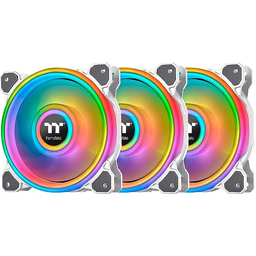 Thermaltake Riing Quad 12 RGB Boitier PC Ventilateur 12 cm Blanc