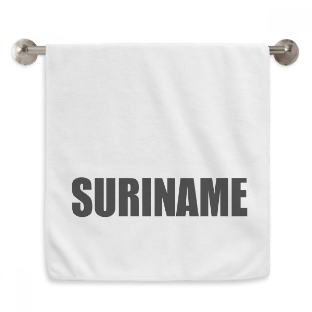 Serviette débarbouillette Suriname blanche finie la peau irritée