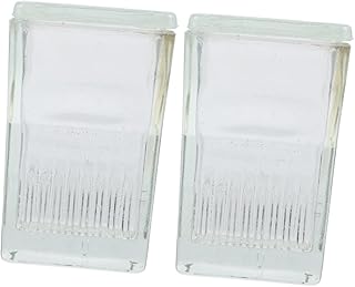 SOLUSTRE 2 pcs Glass staining jar Clear Container with lid Glass Jars with lid Glass jar with lid Clear jar