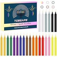 Tobeape 24 velas pequeñas (10 cm de alto), velas puntiagudas sin