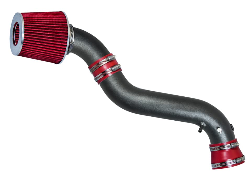 MATTE BLACK PIPE RED - SHORT RAM INTAKE Compatible with CHEVY TRAILBLAZER/Compatible With GMC ENVOY VCSI-CH-V19RDB