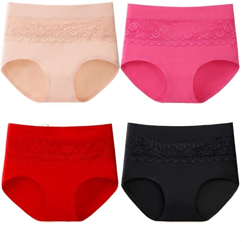 Slips ventre contrôle culotte coton qui ne roulent pas pour femmes XXL