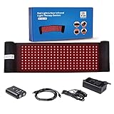 DGYAO New Red Light & Infrared Light Therapy Belt for Back Pain Relief Flexible Wearable Wrap Deep Therapy with Auto Off Timer