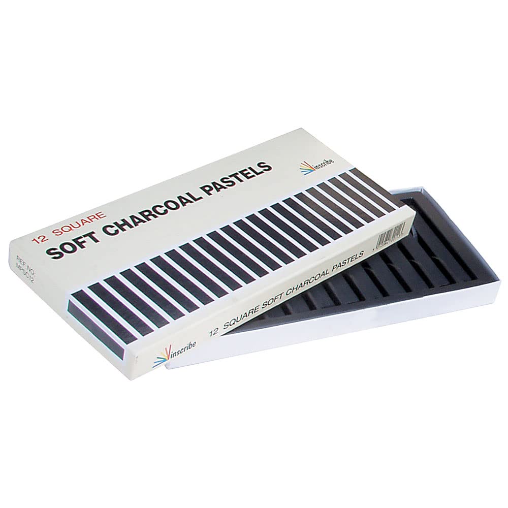 Charcoal Soft Pastels - 12 Colours