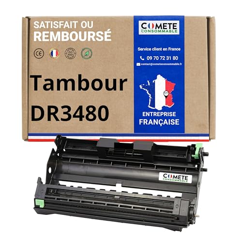 Plus de traces noires : tambour Brother DR 3480 compatible HL-L5200DW COMETE