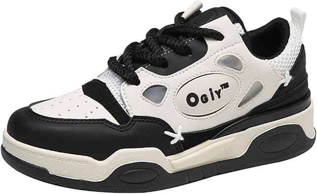 Womens Y2K Chunky Sneakers Streetwear Walking Shoes Lightweight Breathable Platform Fashion Sneakers