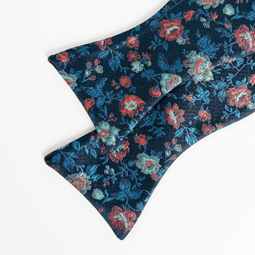 Image of Alizeal Mens 2pcs Floral Pattern Bow Tie Set